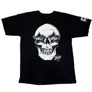 Rare Neff Wiz Khalifa Blacc Hollywood T-Shirt Size Large Skull Graphic